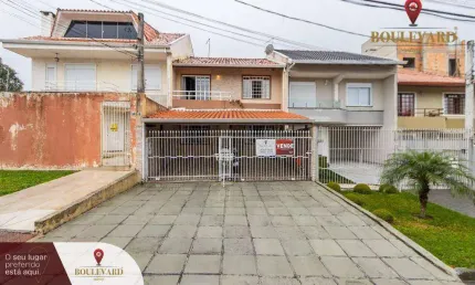 Sobrado semi-mobiliado de rua com 3 dormitórios à venda, 116 m² por R$ 490.000 - Cajuru - Curitiba/PR