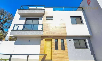 Sobrado em condomínio fechado,  com 3 dormitórios à venda, 211 m² por R$ 1.287.000 - Guabirotuba - Curitiba/PR