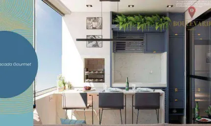 Apartamento no Residencail Reale com 2 dormitórios à venda, 51 m² por R$ 550.000 - Hauer - Curitiba/PR