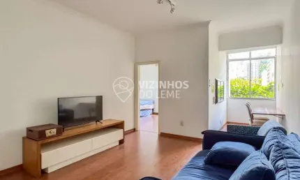2 Quartos Espaçoso e Silencioso no Leme com Vista para o Verde