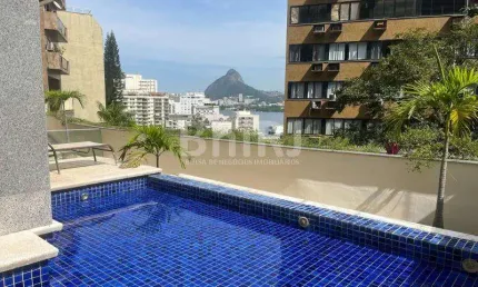 VENDO COM VISTA DESLUMBRANTE PARA LAGOA E CRISTO, COM VARANDA, 4 QUARTOS, 2 VAGAS, LAGOA- RIO DE JANEIRO-RJ
