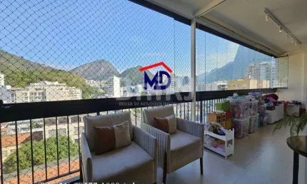 Botafogo Cobertura totalmente reformada, duplex,  3 qtos  2 vagas prédio de altissimo padrão