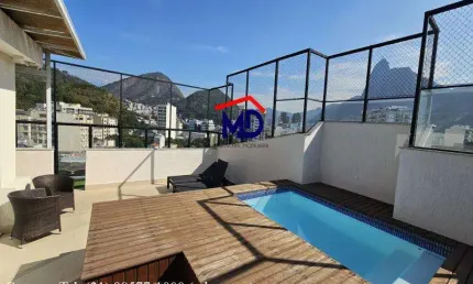 Botafogo Cobertura totalmente reformada, duplex,  3 qtos  2 vagas Prédio de altissimo padrão