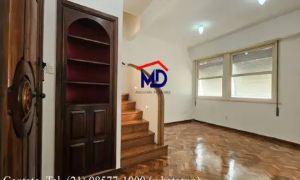 2 quartos duplex, espetaculoar estado de conservação, prédio muito charmoso, ao lado da Estação Metrô Botafogo