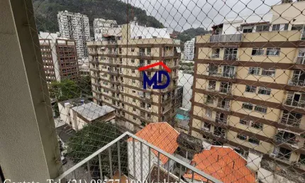 Botafogo, Cobertura, 2 suites, 2 vagas, terraço com vista urbana do Bairro