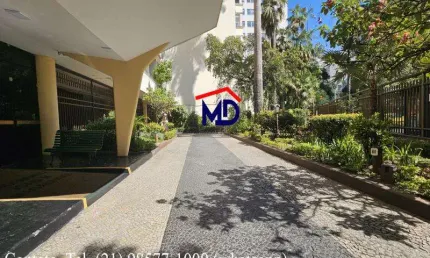Charmoso 2 quartos com 103 mt² no iptu ao lado estação metro botafogo, prédio ajardinado