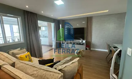 Apartamento lindamente decorado no petrus na rua ivaí 80m² 1 suíte varanda gourmet