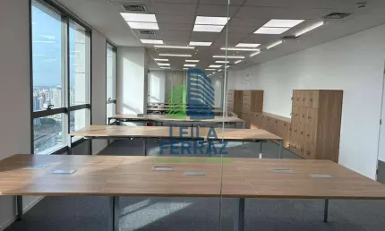 Excelente laje no edifício platina 220 com 500m² e 10 vagas montada