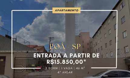 Com Apenas R$ 15.850,00 de Entrada, Esse Imóvel em Poá Pode Ser Seu!