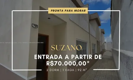 Sobrado em Condomínio em Suzano - Entrada de R$ 70.000,00