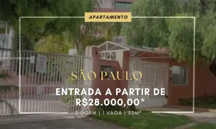 Apartamento à venda em são paulo - vila curuçá - entrada de 26.000,00