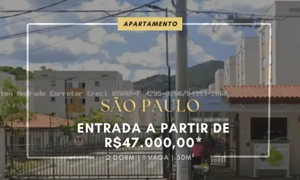 Apartamento para venda em são paulo entrada de 47.000,00- jaraguá
