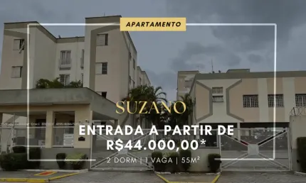 APARTAMENTO PARA VENDA EM SUZANO 44.000,00 DE ENTRADA- VILA URUPÊS