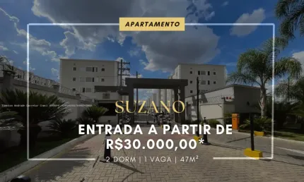 APARTAMENTO À VENDA EM SUZANO ENTRADA DE 30.000,00- PARQUE SANTA ROSA