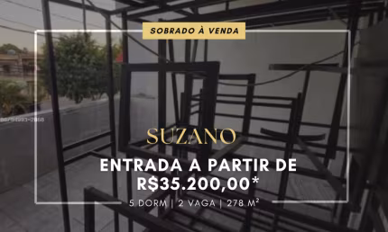 SOBRADO À VENDA EM SUZANO 35.200,00 DE ENTRADA - CIDADE MIGUEL BADRA