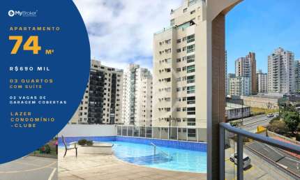 Apartamento de 3 Quartos com Suíte, à uma quadra do mar e com lazer completo! codigo: 61600