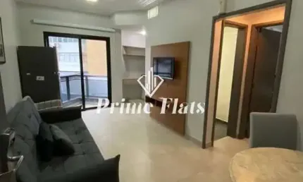 Flat disponível para locação no Hotel Massis, com 50m², 1 dormitório e 1 vaga de garagem