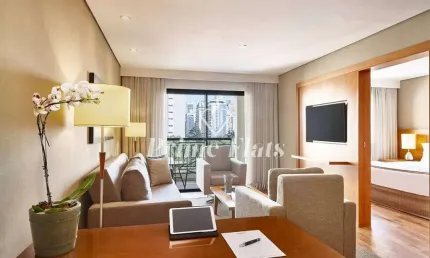 Flat disponível para venda no george v residence casa branca no jardim paulista, com 62m², 1 dormitório e 1 vaga