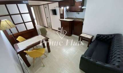 Flat disponível para locação no Champs Elysees, com 32 m², 1 dormitório e 1 vaga