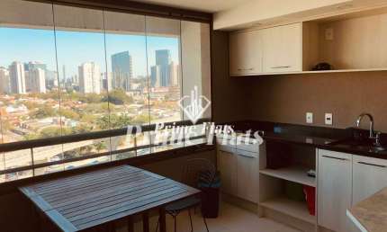 Flat para locação no Gran Estanconfor Veranda Berrini no Brooklin, com 60m², 2 dormitórios e 1 vaga de garagem
