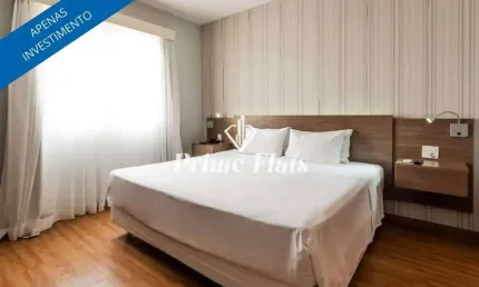 Flat disponível para venda íbis styles campinas alphaville, com 32,01m², 1 dormitório e 1 vaga
