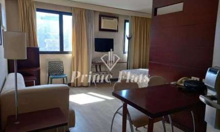 Flat disponível para locação no Transamérica Executive Chácara Santo Antônio, com 28m², 1 dormitório e 1 vaga de garagem