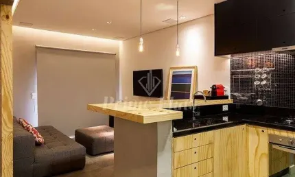 Flat disponível para venda no Contemporâneo Home e Service, com 42m², 1 dormitório e 1 vaga