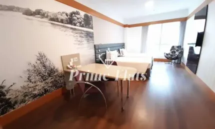 Flat disponível para locação no wyndham garden convention nortel, com 35m², 1 dormitório e 1 vaga de garagem