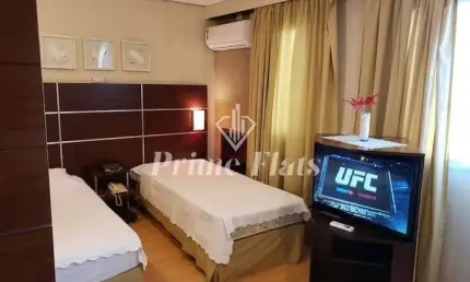 Flat disponível para venda no Transamérica Executive Chácara Santo Antônio, com 28m², 1 dormitório e 1 vaga