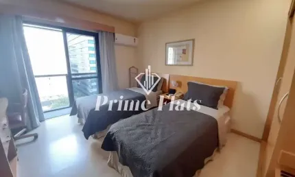 Flat disponível para locação no hotel intercity interative jardins, com 23m², 1 dormitório e 1 vaga