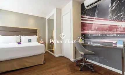 Flat disponível para venda no Mercure Vila Olimpia, com 25m², 1 dormitório e 1 vaga de garagem