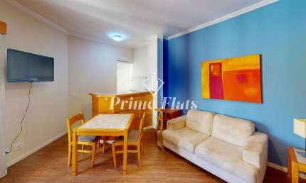 Flat disponível para locação no Hotel Hampton Park, com 31m², 1 dormitório e 1 vaga de garagem