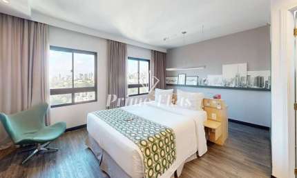 Flat disponível para venda no Mercure São Paulo Pinheiros Hotel, com 28m², 1 dormitório e 1 vaga de garagem