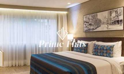 Flat disponível para venda no Hotel Transamérica Berrini, com 34m², 1 dormitório e 1 vaga de garagem