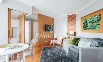 Flat disponível para venda no Bela Cintra Stay by Atlantica Residences, com 48,40m², 2 dormitórios e 1 vaga