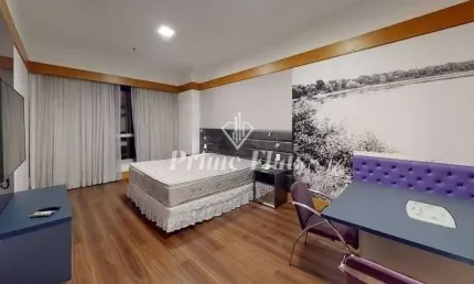 Flat disponível para locação no Wyndham Garden Convention Nortel, com 33m², 1 dormitório e 1 vaga
