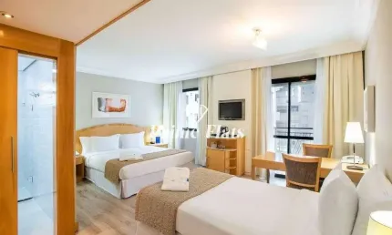 Flat disponível para venda no TRYP Higienópolis Hotel, com 32m², 1 dormitório e 1 vaga de garagem