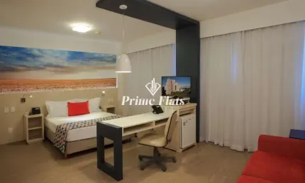Flat disponível para venda no Comfort Suites Alphaville com 30m², 1 dormitório e 1 vaga de garagem