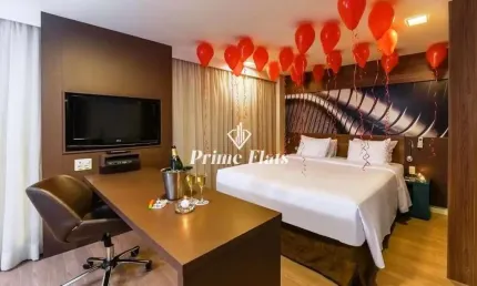 Flat disponível para venda no Mercure São Paulo Moema Times Square, com 30m², 1 dormitório e 1 vaga