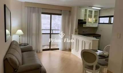 Flat disponível para venda no Hotel Paulista Wall Street na Bela Vista, com 55m², 1 dormitório e 1 vaga de garagem