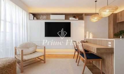 Flat disponível para venda no Condomínio Edifício Urbano Duplex na Vila Nova Conceição, com 50m², 1 dormitório e 1 vaga de garagem