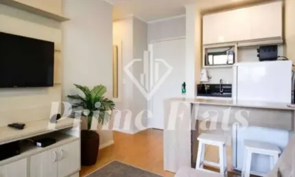 Flat disponível para venda no Condomínio Moema Top Life, com 36m², 1 dormitório e 1 vaga de garagem