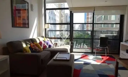 Flat disponível para venda no Condomínio Edifício Urbano Duplex na Vila Nova Conceição, com 42m², 1 dormitório e 1 vaga de garagem