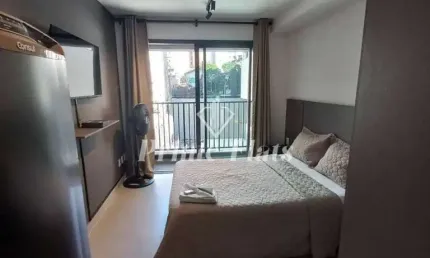 Flat disponível para locação no Edifício Go Campo Belo no Brooklin, com 25m² e 1 dormitório