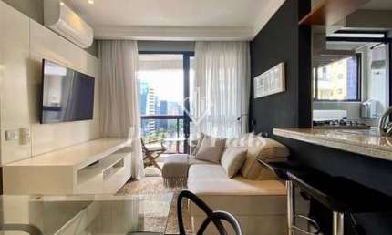 Flat disponível para locação no Condomínio Edifício Espaço Alpha, com 40m², 1 dormitório e 1 vaga