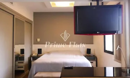 Flat disponível para venda no Ninety Hotel, com 33m², 1 dormitório e 1 vaga