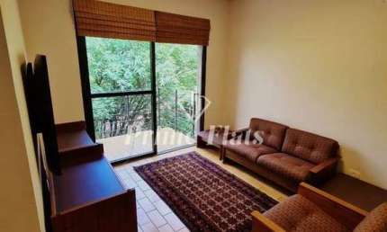 Flat disponível para venda no Alameda Apart Hotel no Jardim Paulista, com 43m², 1 dormitório e 1 vaga