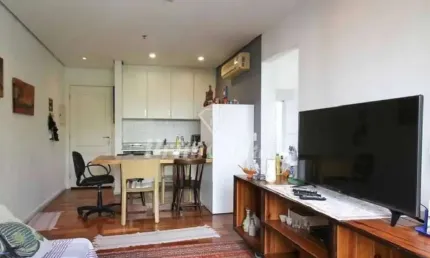 Flat disponível para venda no New Life Itaim, com 40m², 1 dormitório e 1 vaga de garagem