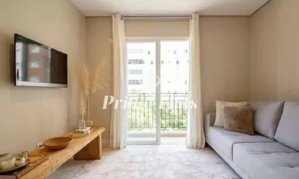 Flat disponível para venda no New Life Itaim, com 40m², 1 dormitório e 1 vaga de garagem
