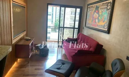 Flat disponível para venda no Flat London Residence Service no Jardim Paulista, com 42m², 1 dormitório e 1 vaga de garagem